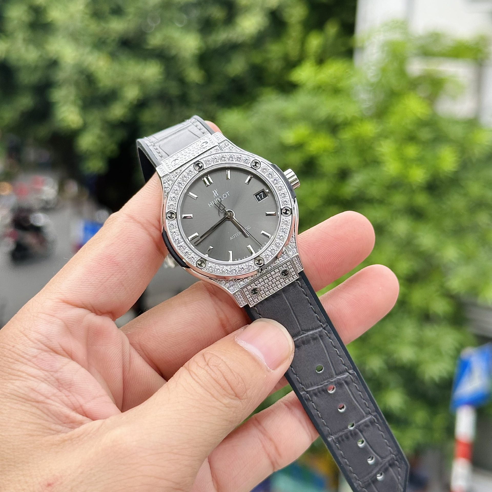 Hublot Replica 1:1 Watch Classic Fusion Grey Stone Dial HB Factory 38mm - Top club