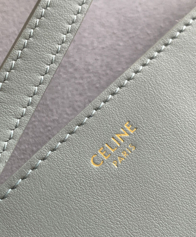 Celine Besace Cuir Triomphe In Smooth Calfskin Light Blue1:1High-quality replica