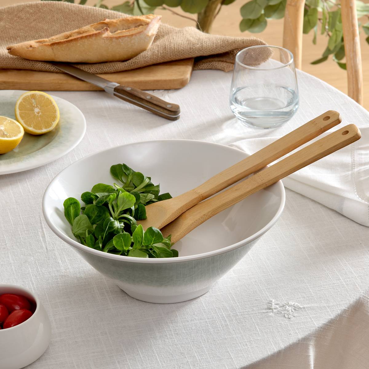 Salad bowl"Clara" 25x25 cm, Green