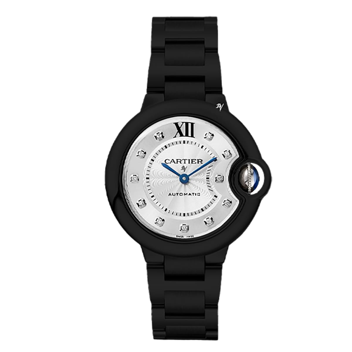 Fake Cartier Replica Watch Ballon Bleu Limited Edition Black DLC-PVD(1:1 replica) - Top club