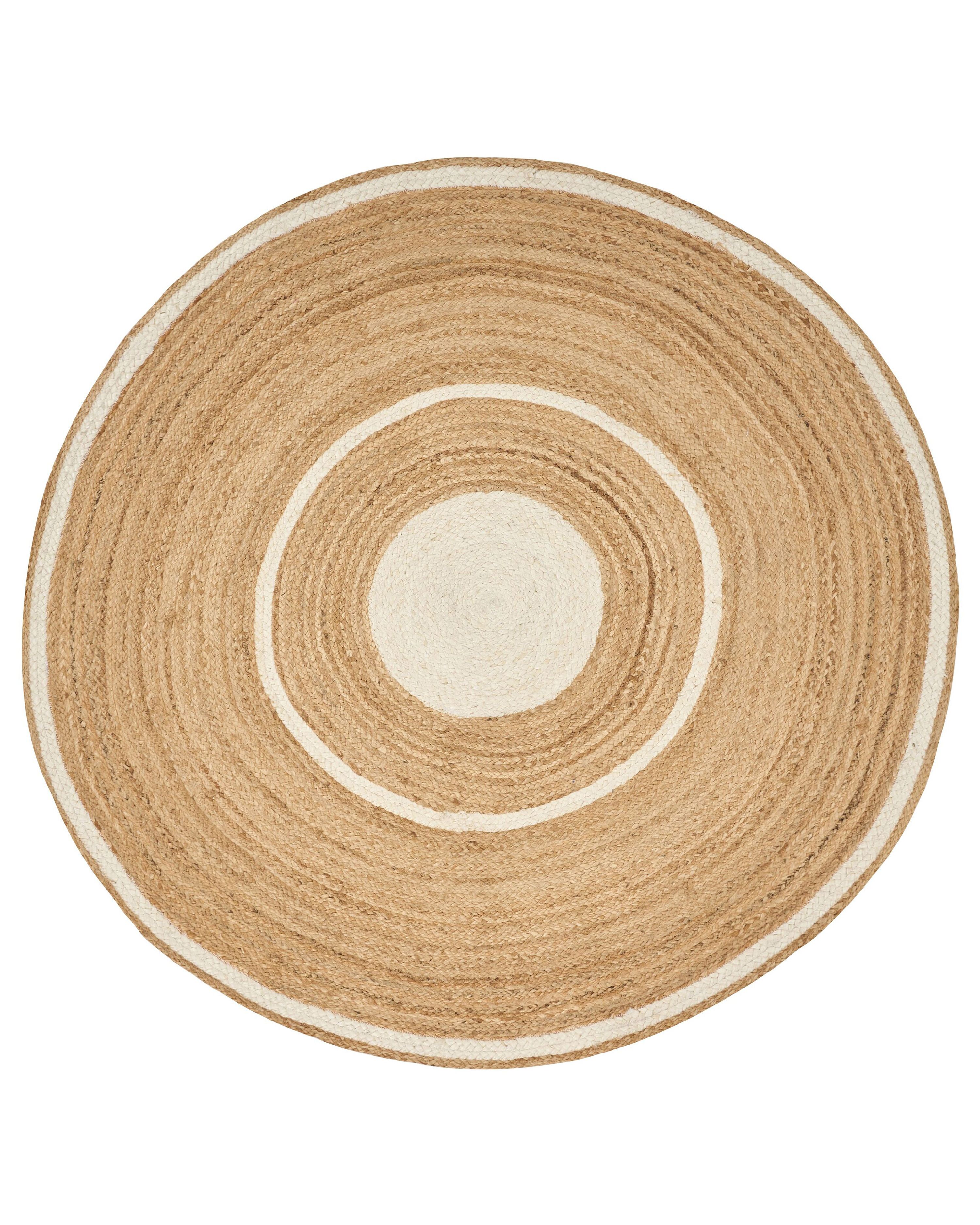 Rug HALFELI Beige ø 140 cm Jute