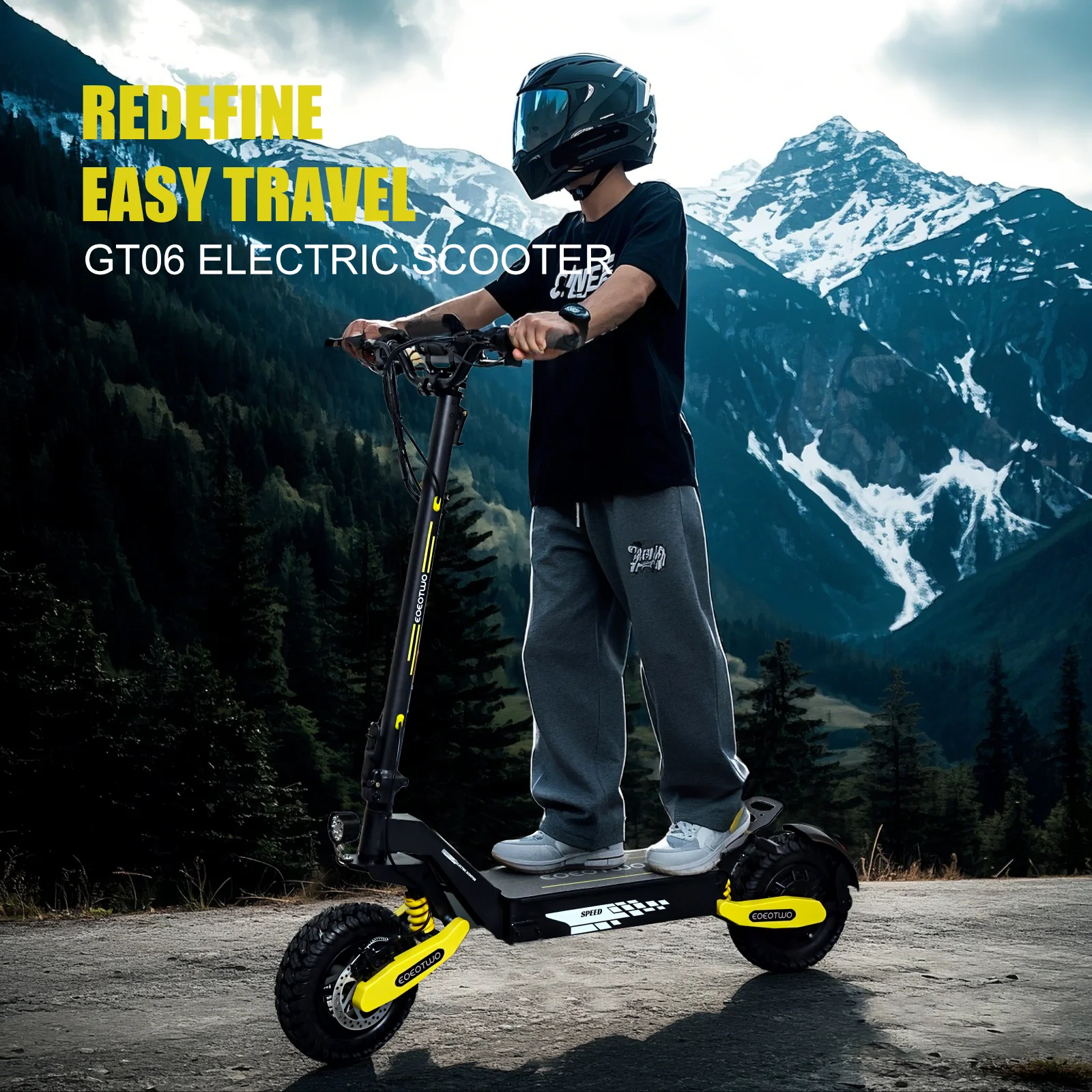Off Road Electric Scooter for Adults, 1200W Motor Fast E Scooter, Up to 28MPH Top Speed & 20Miles Long Range, 11" Off-Road Tires, 330lbs MAX Load, Foldable - Image 17