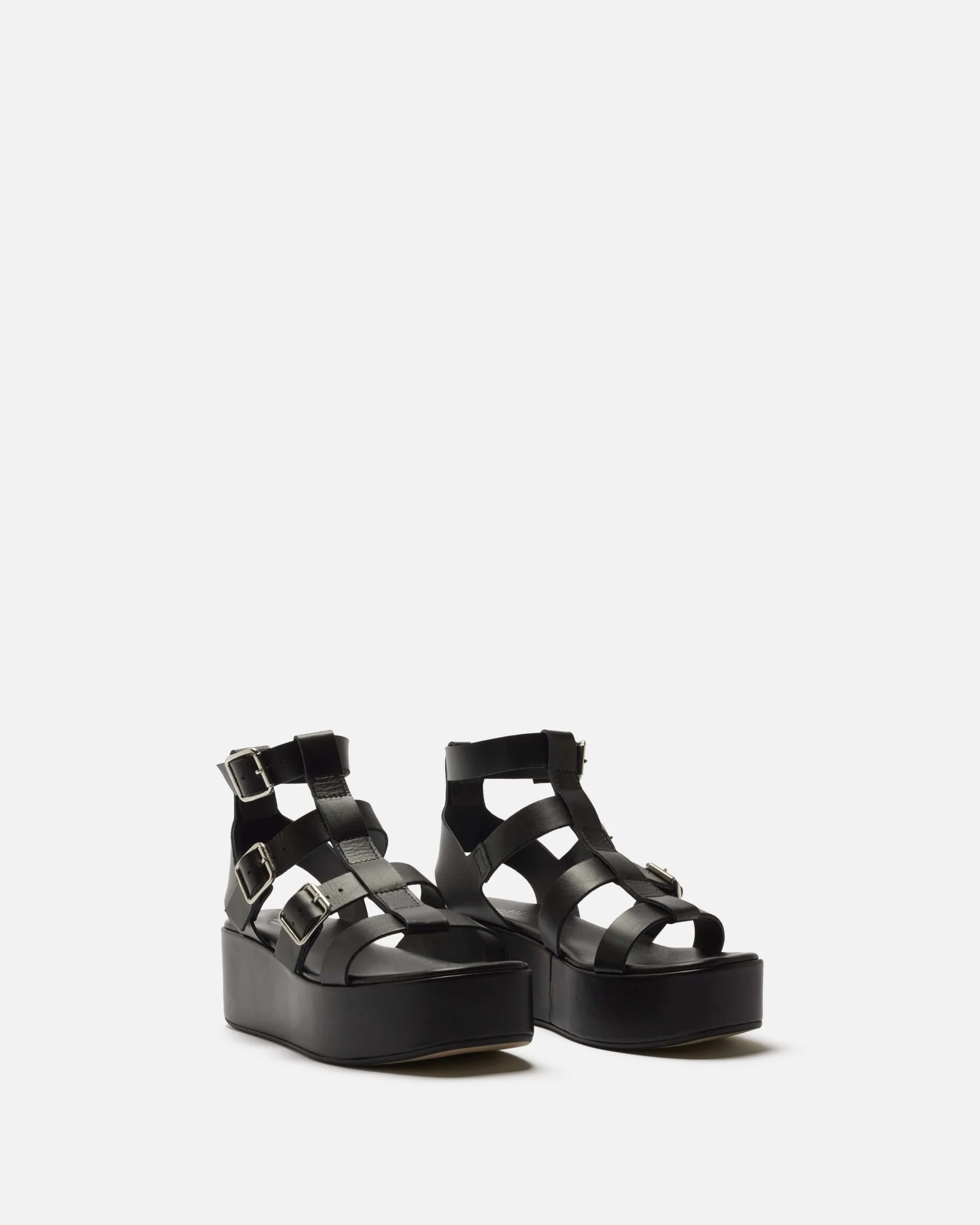 SANDALES LUDIKA - En cuir noir
