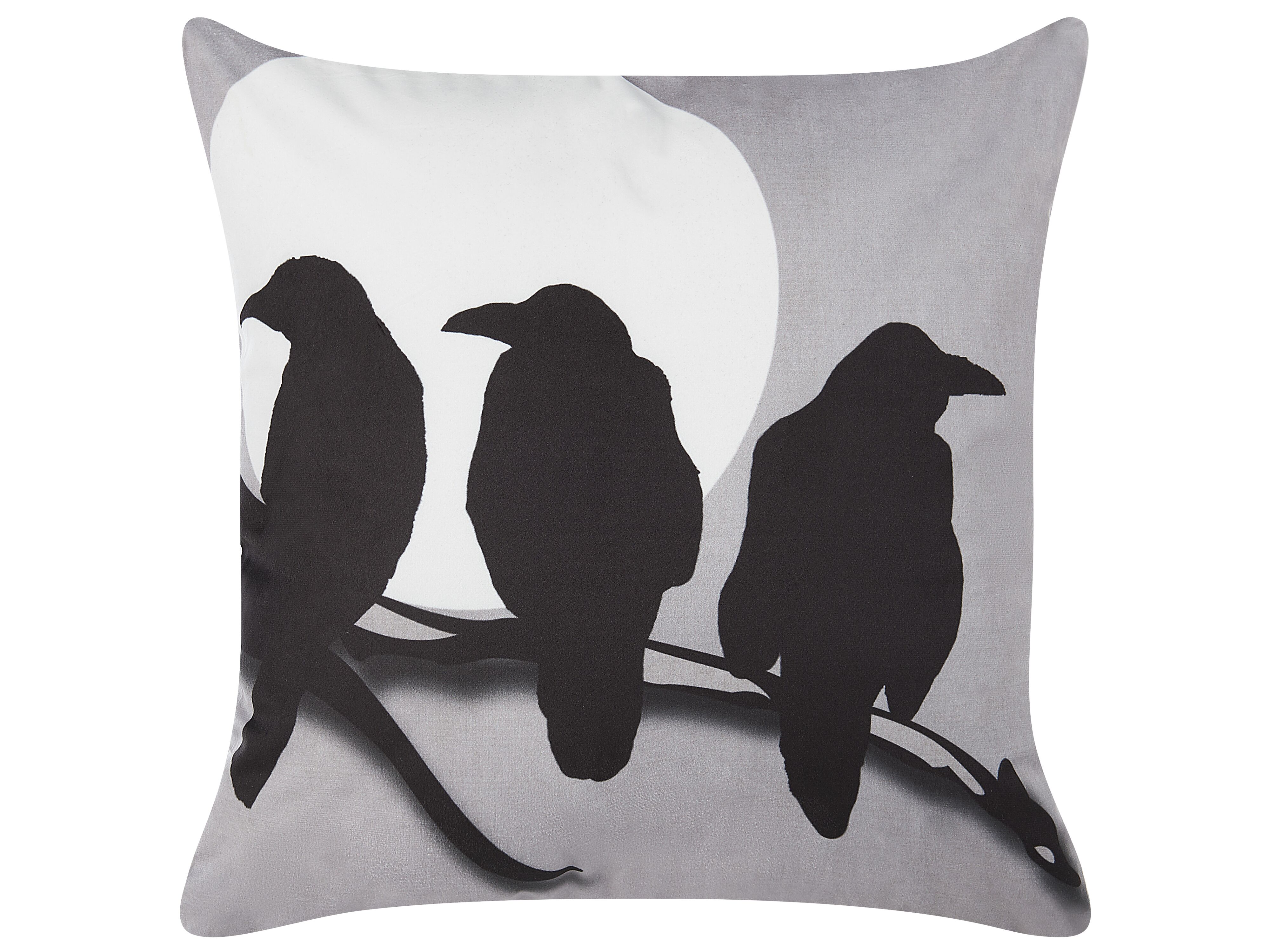 Throw Cushion ORADEA Velvet 45 x 45 cm Grey Animal Pattern