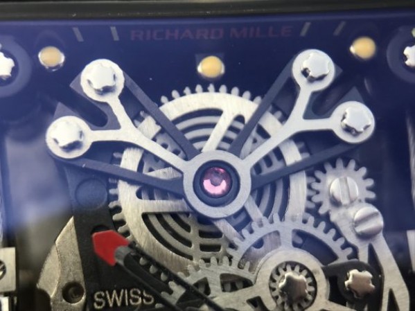Replica Richard Mille RM027 PVD Skeleton Dial Black Rubber Strap 6T51 - Top club