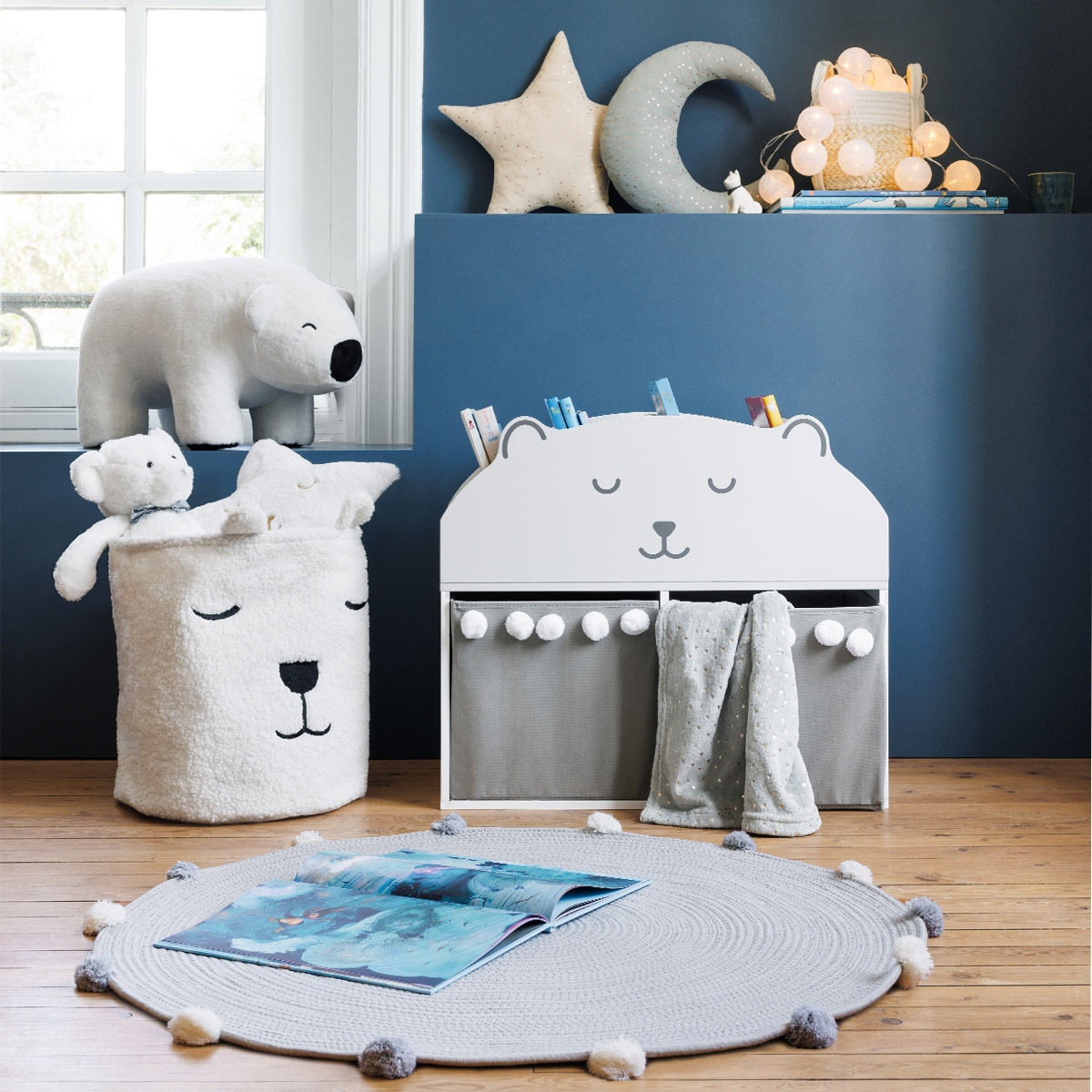 Storage furniture "Ourson" White