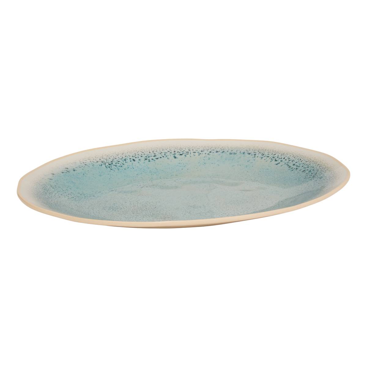 Plate "Pia" 40.5x31.8 cm, Blue