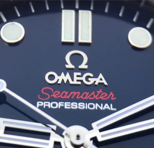 Replica Omega OMF Seamaster 300M Chronometer Blue Dial SS Bracelet A2824 - Top club