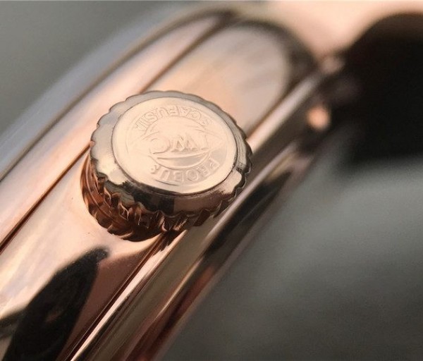 Replica IWC Vintage IW544803 White Dial RG Brown Leather Strap - Top club
