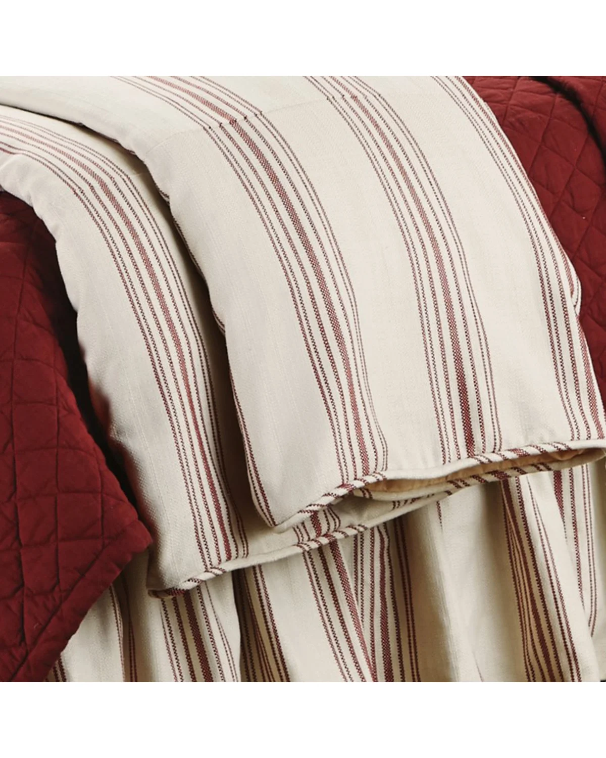Hiend Accents Unisex Prescott Striped Super Queen Duvet - FB6200DU-SQ-RD One Size