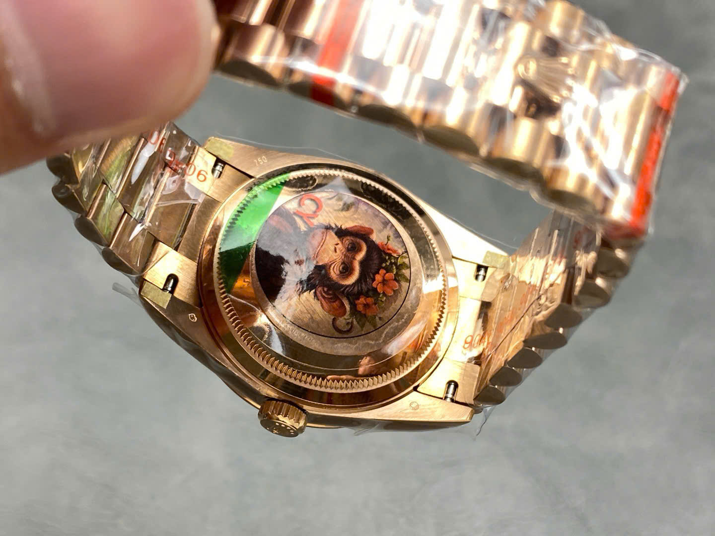 Rolex Day-Date 128235 Puzzle Emoji Jigsaw Motif Dial Best Replica Watches 36mm - Top club