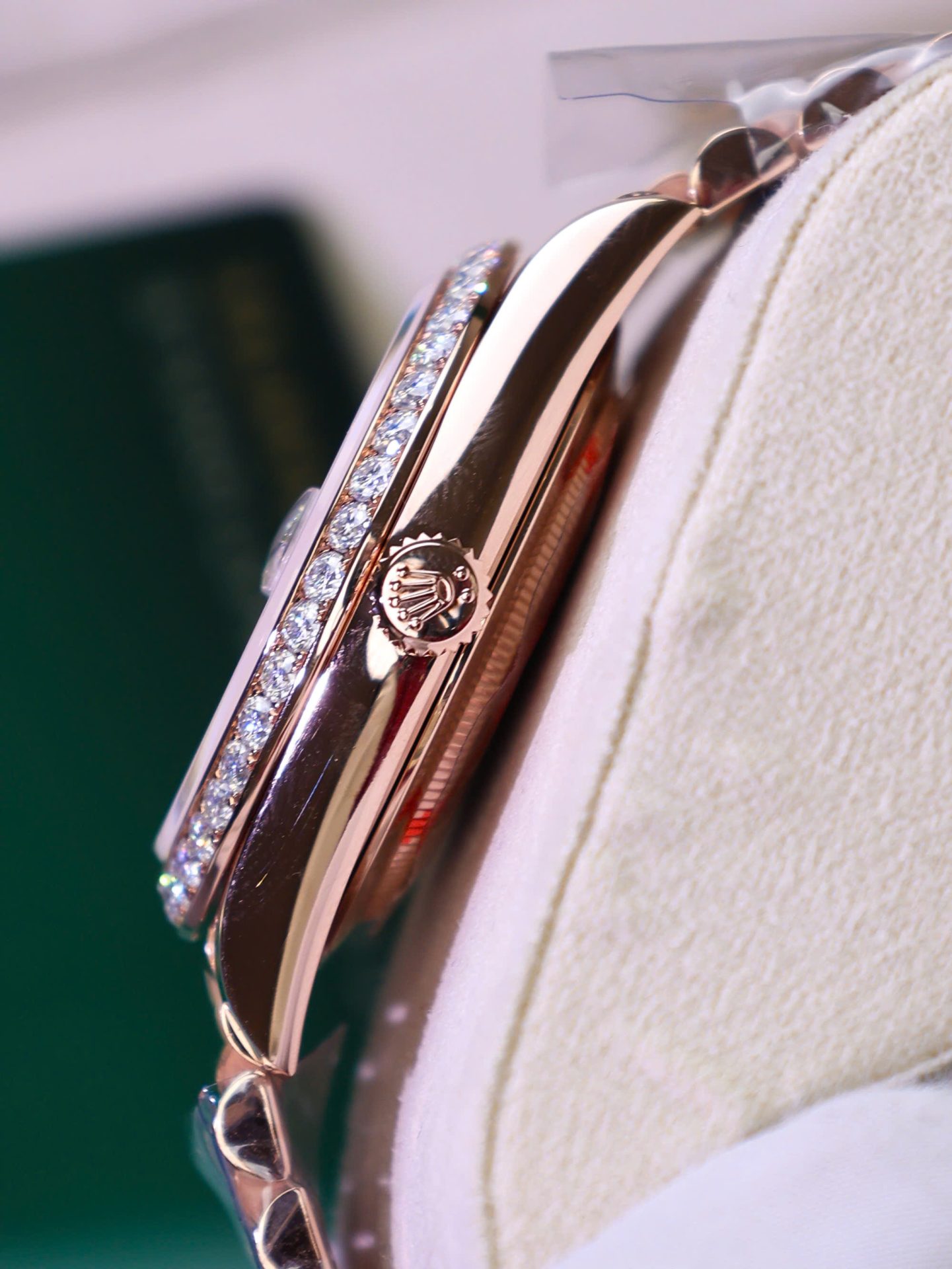 Rolex Day-Date Copies Watches Moissanite Diamonds + 18K Gold Wrapped Custom GM Factory 40mm - Elite Watch Atelier