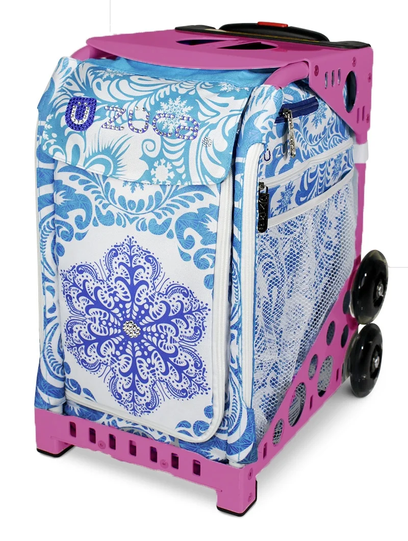 Zuca 18" Sport Bag - Ice Garden (Limited Edition) with Flashing Wheels (Black Frame) - Image 22
