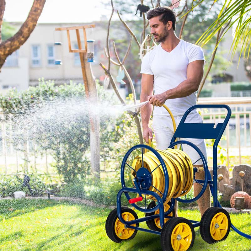 Eletriclife Garden Hose Reel Cart Holds 330ft of 3/4 Inch or 5/8 Inch Hose