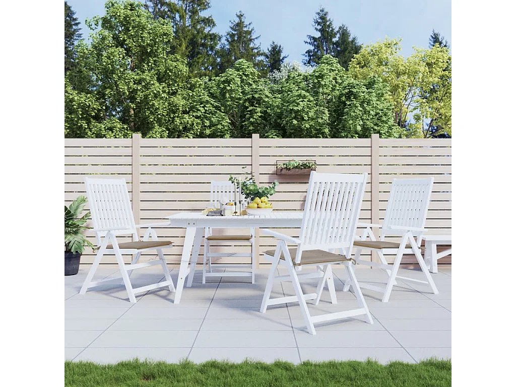 Coussins de chaise jardin lot de 4 taupe 50x50x3cm tissu oxford