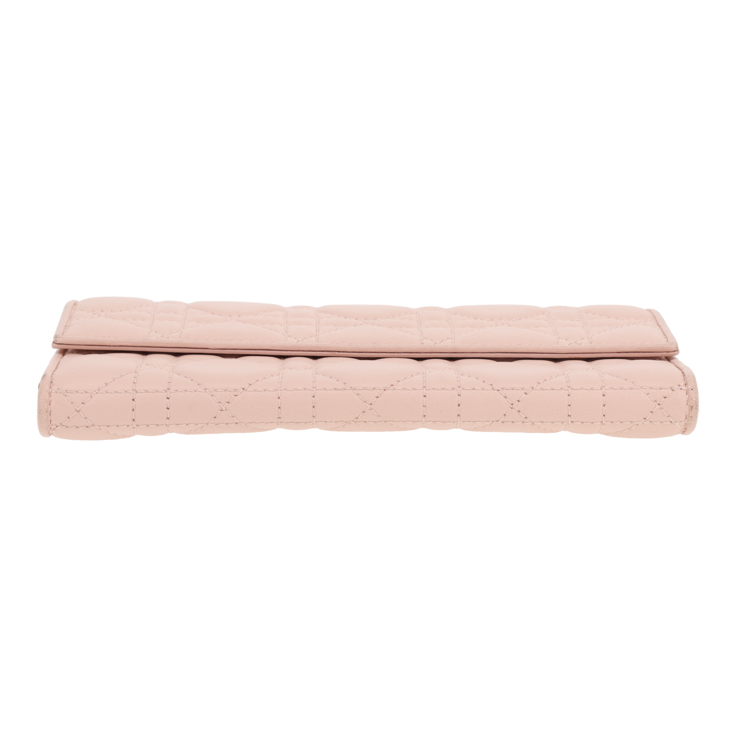 Dior Cannage wallet in pink leather1:1High-quality replica