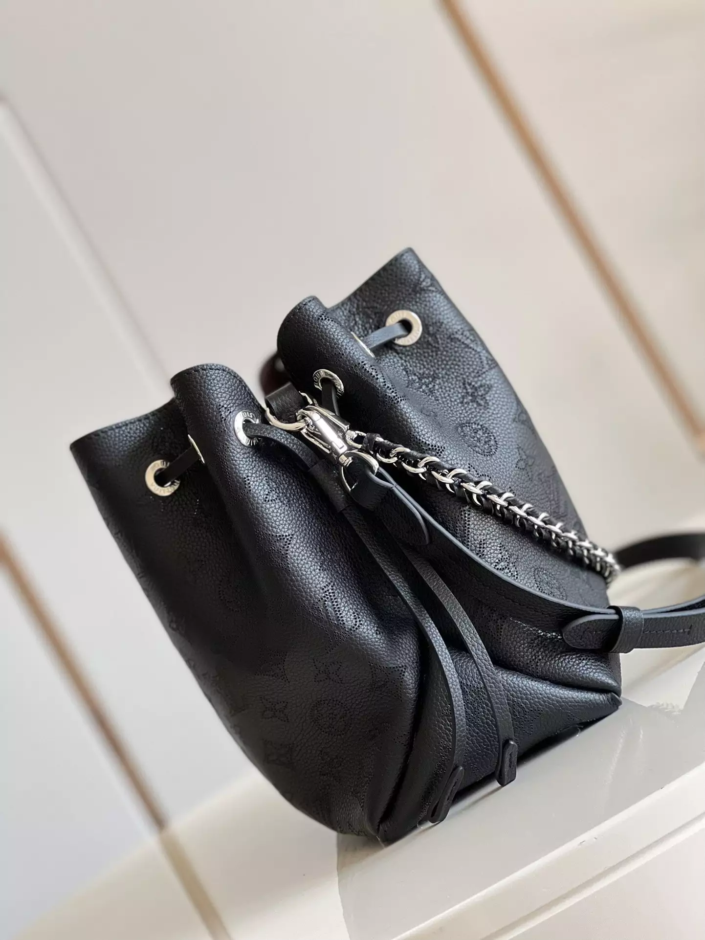 Bella Tote Black Mahina Calfskin1:1High-quality replica