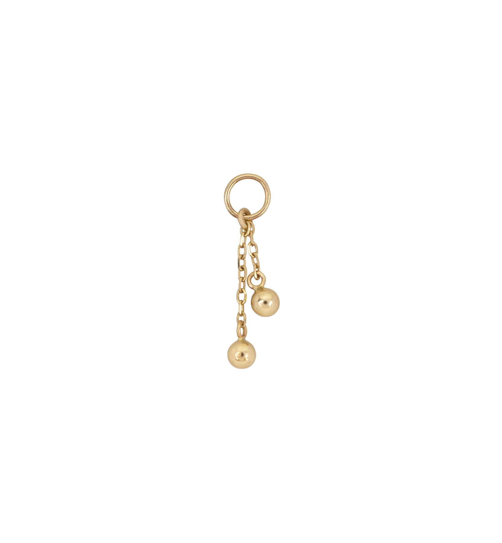 Tears of Gold Piercing Charm 14K