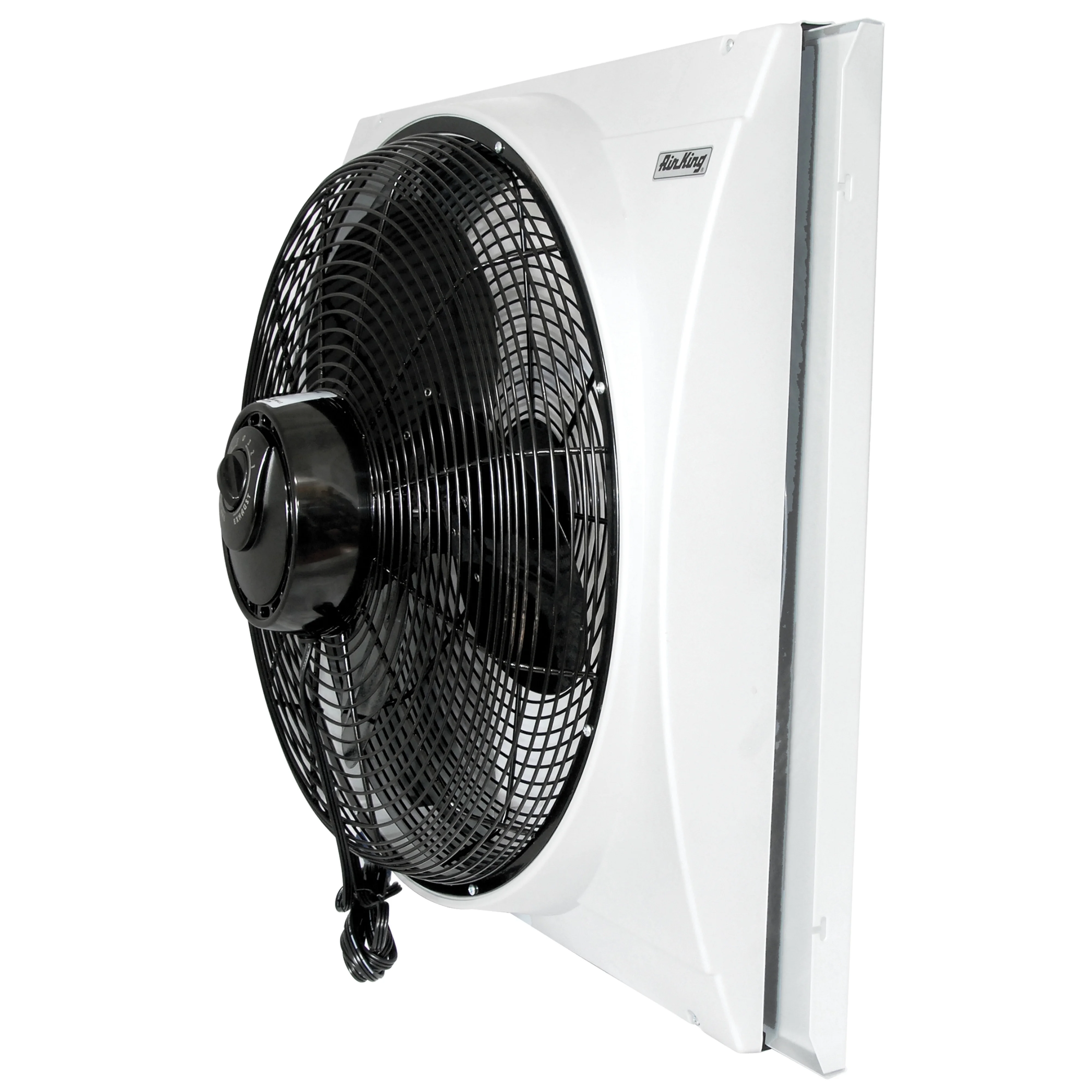 Air King 20" Electric Whole House 120V 3 Speed Window Exhaust Fan with Storm Guard, 9166, New - Image 4