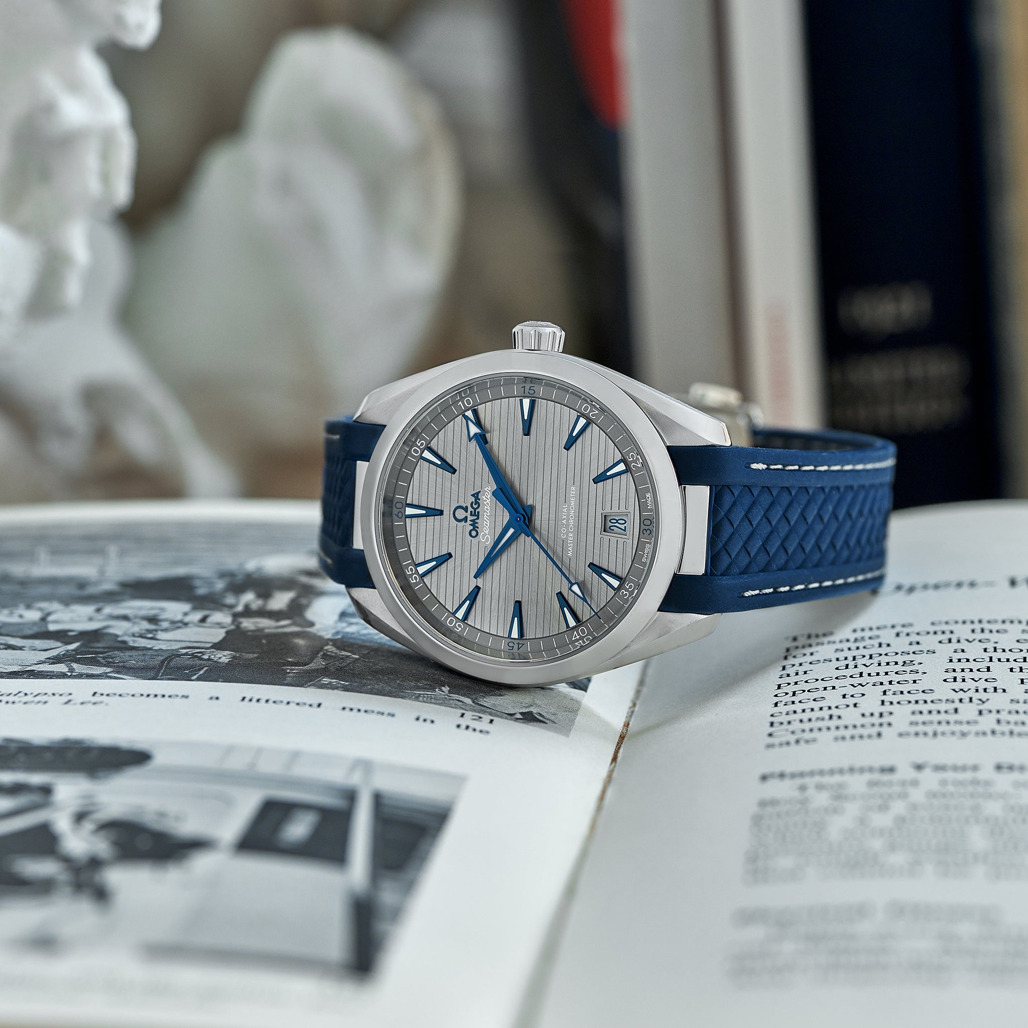 Seamaster Aqua Terra 150M Co-Axial Master Chronometer 41mm Grey Dial On Rubber Strap(1:1 replica) - Elite Watch Atelier