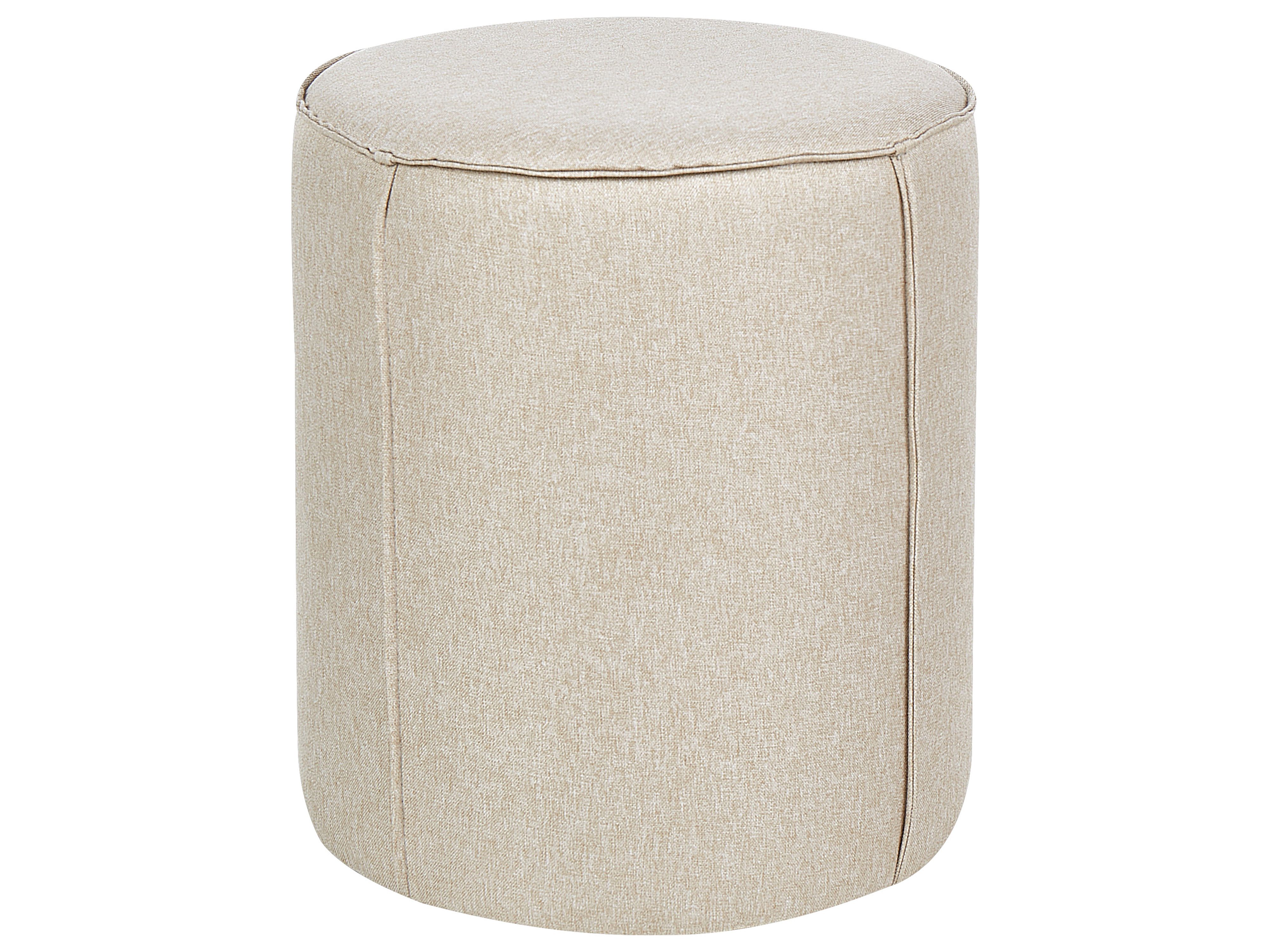 Pouffe SEDONA Faux Linen Beige