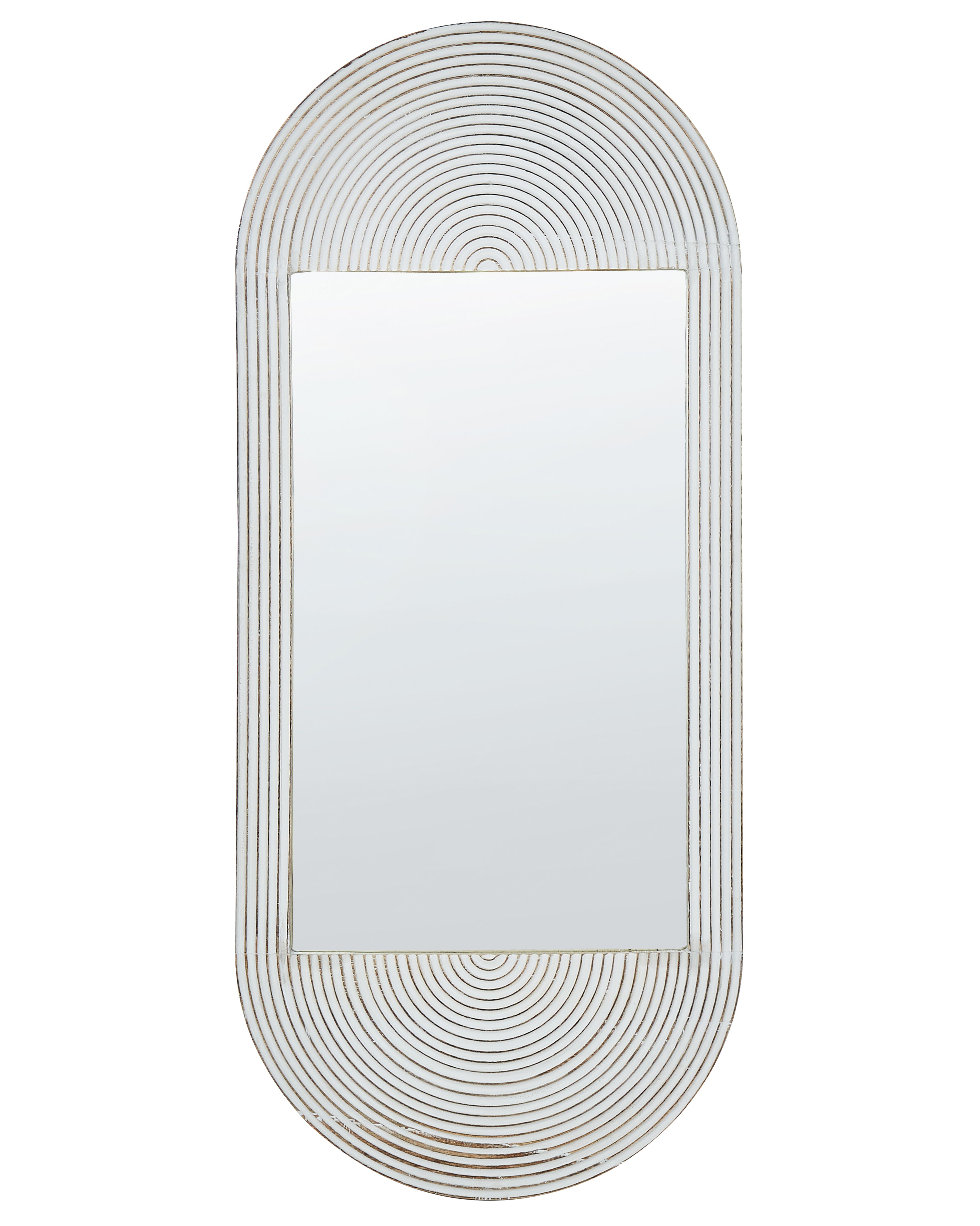 Wall Mirror BRIANT 56 cm 130 cm Mango Wood White