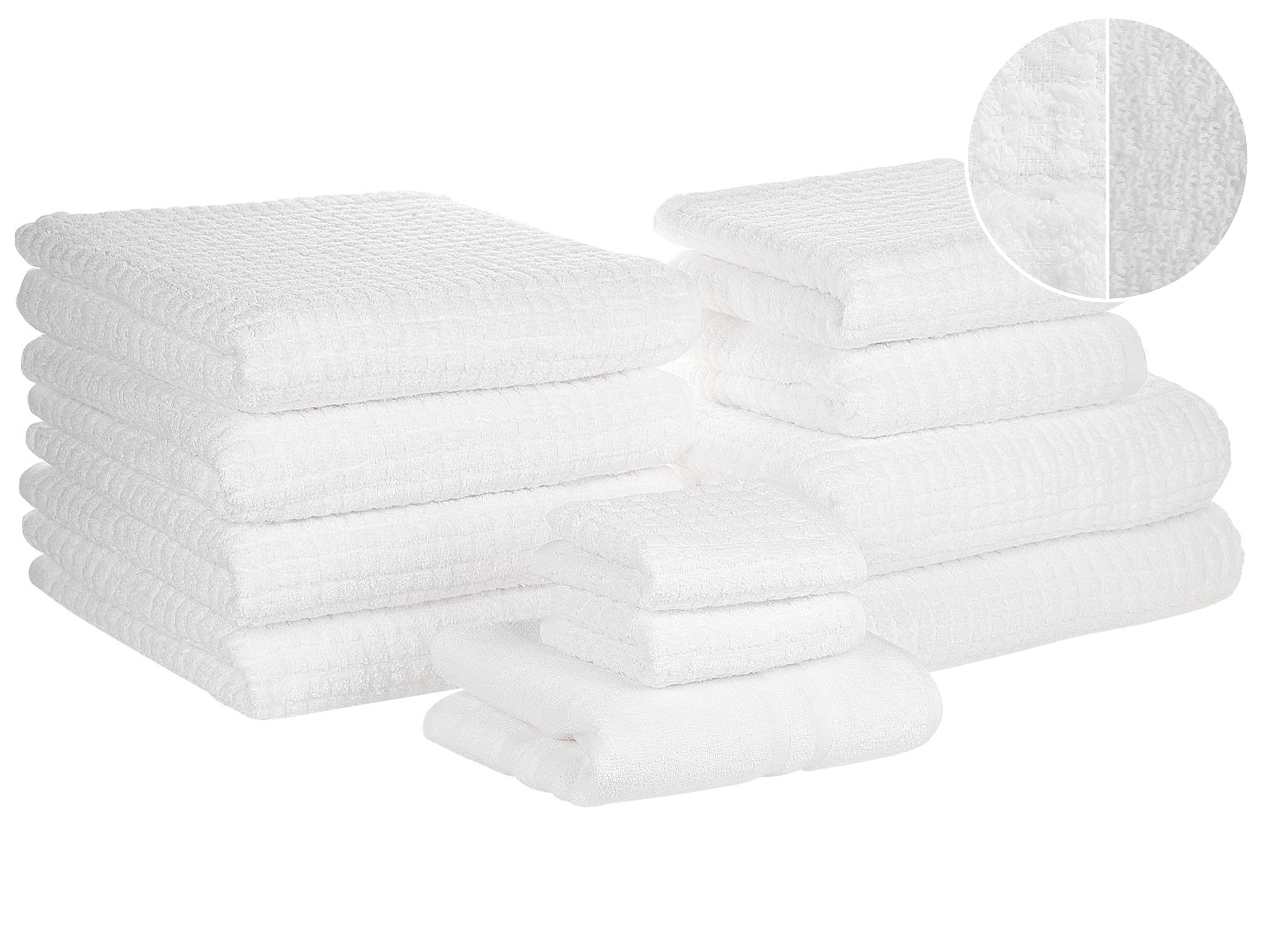 Set of 11 Towels ATAI Cotton White