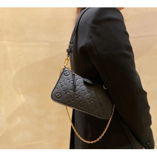 Louis Vuitton Monogram Empreinte Easy Pouch On Strap Black1:1High-quality replica
