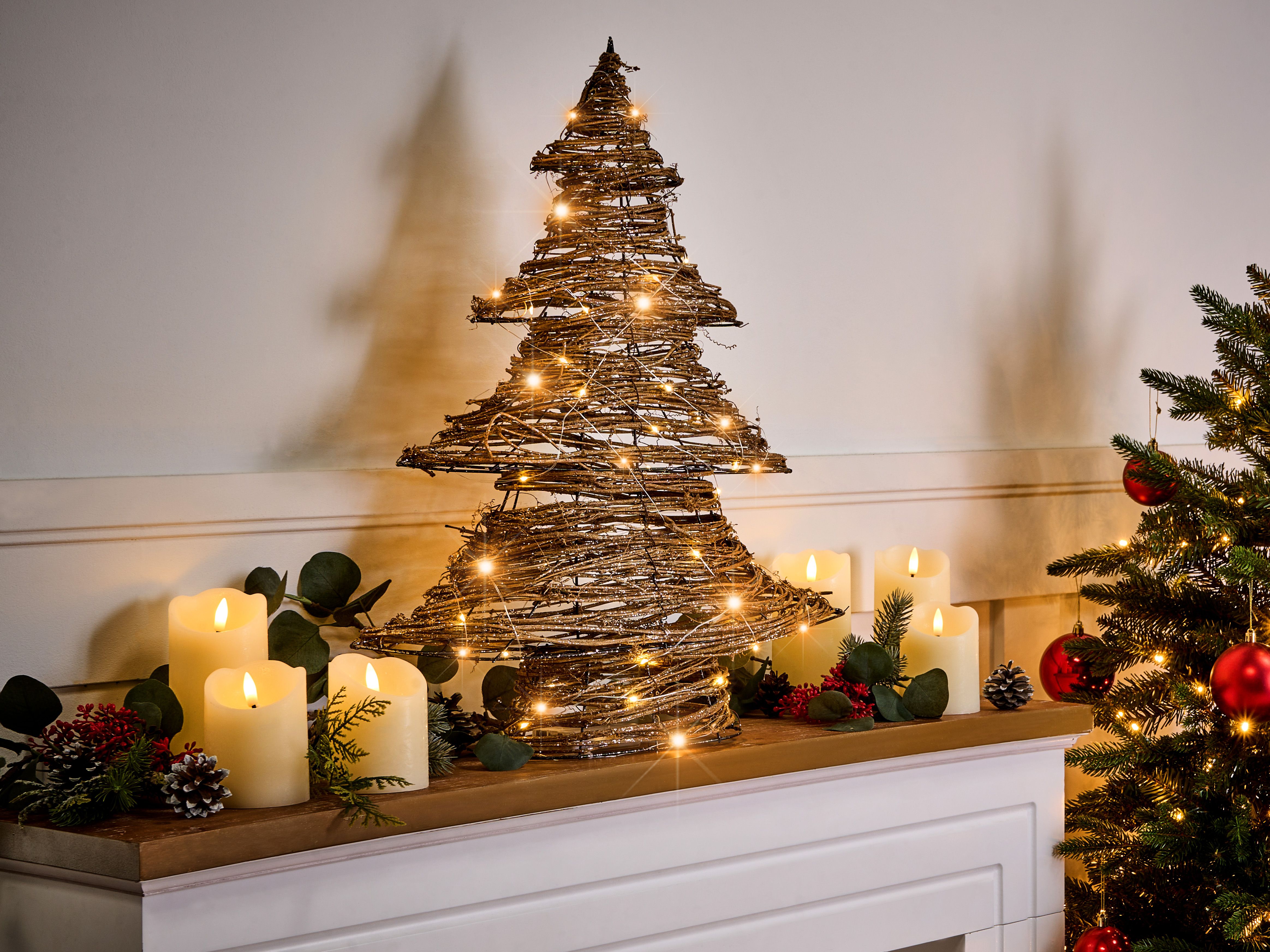 Christmas Decoration LED FURESO Christmas Tree 60 cm Natural