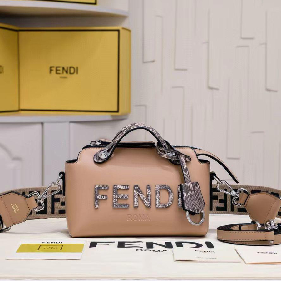 FENDI By The Way Mini Leather Boston Bag（Replica） - Replicaclubs
