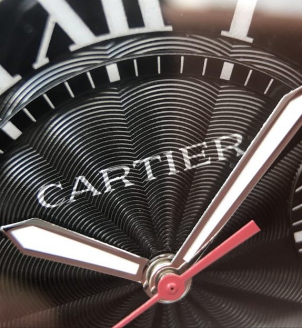 Replica Cartier JF Ballon Bleu 42mm DLC All Black Black Textured Dial Leather Strap A1847 - Top club