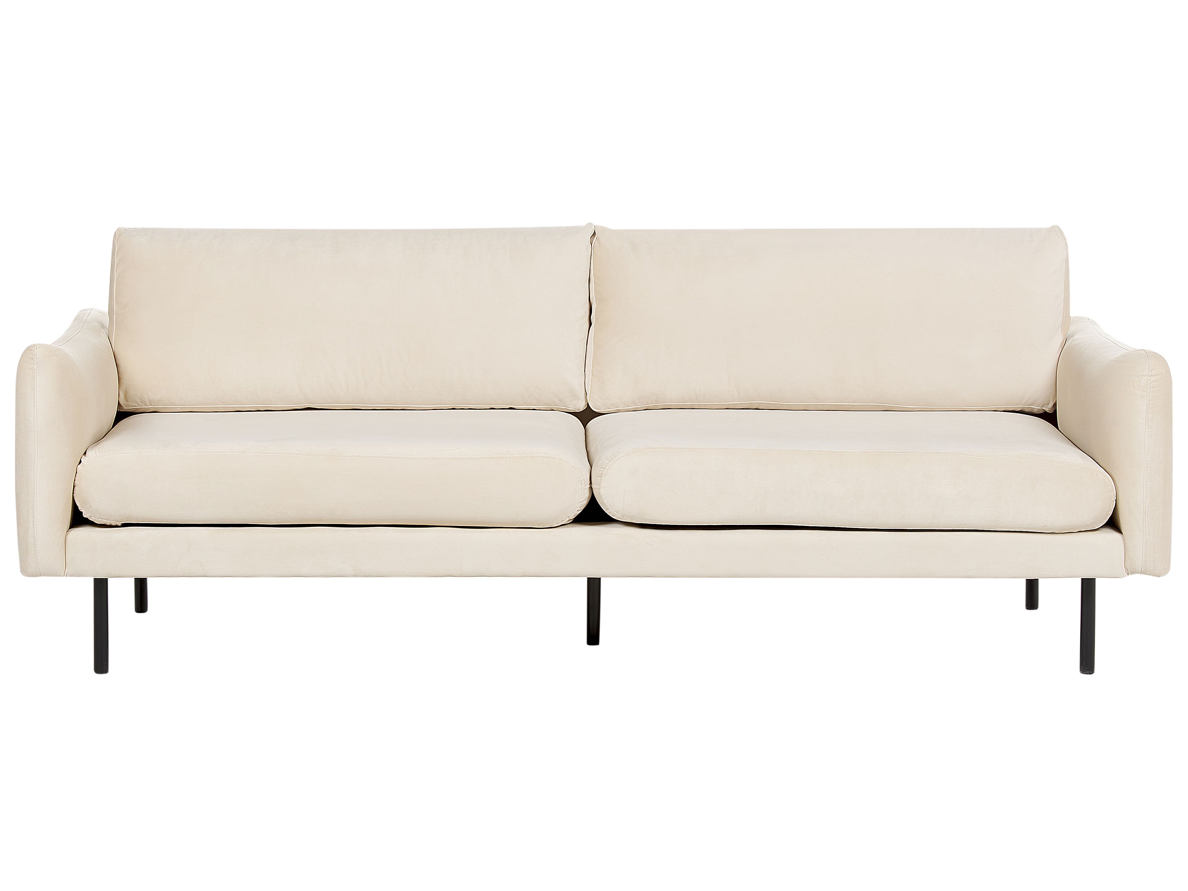 Sofa 3 Seater VINTERBRO Velvet Light Beige