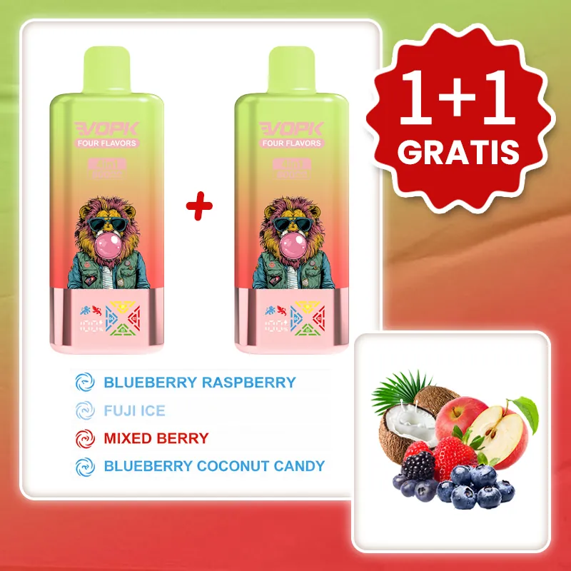 VOPK 80 000 puffów 4in1 – Blueberry Raspberry, Fuji Ice, Mixed Berry, Blueberry Coconut Candy | 1+1 gratis