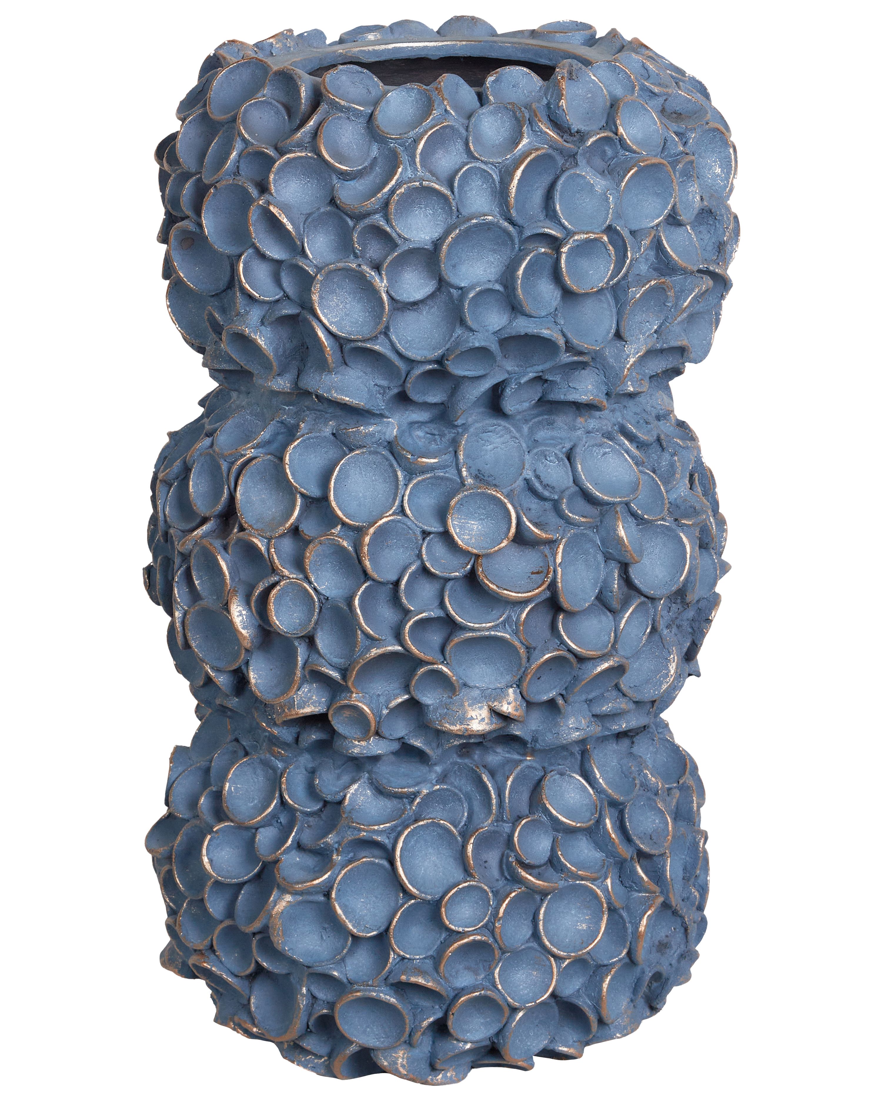 Flower Vase MUZAKI Ceramic 52 cm Blue