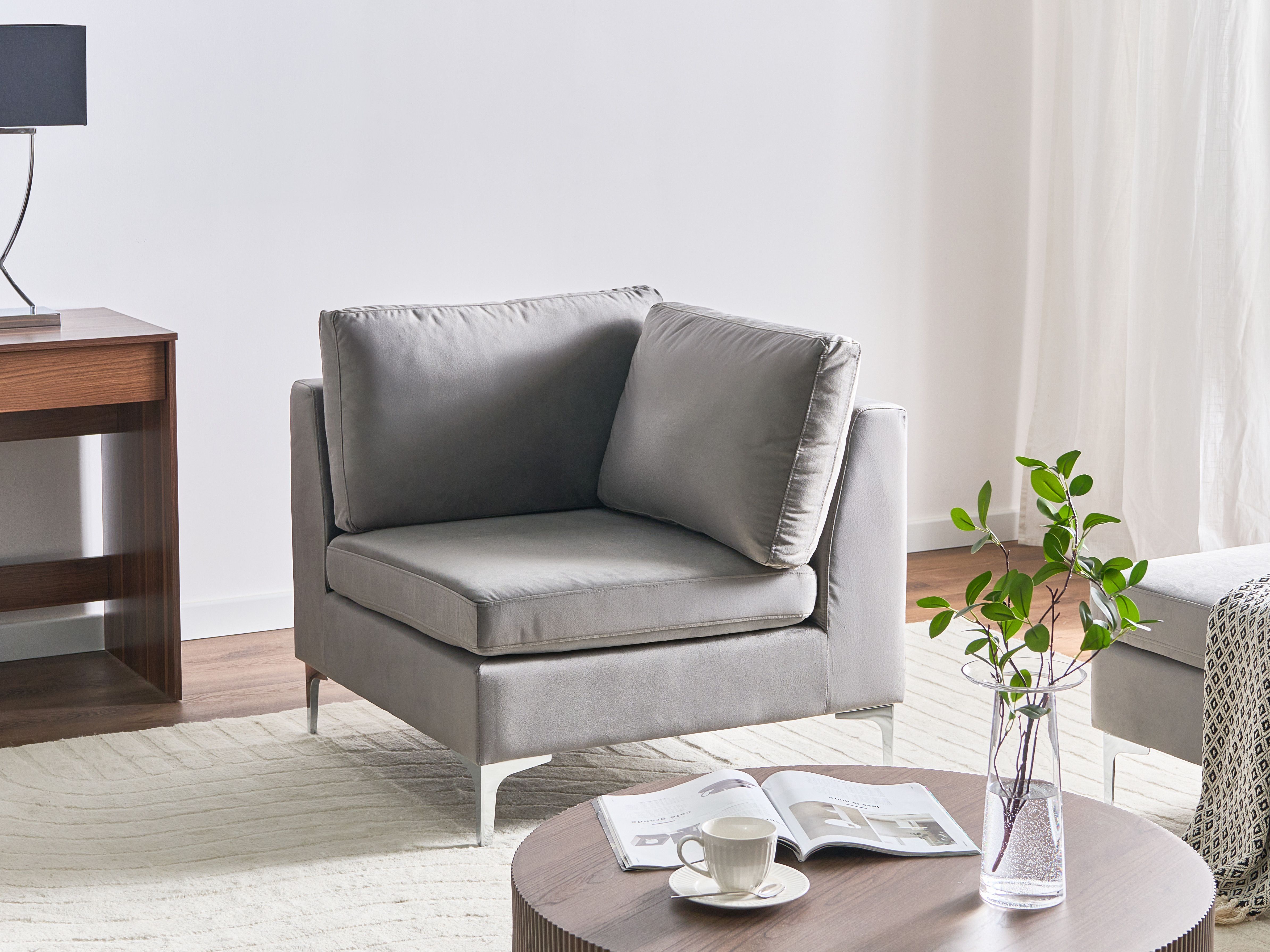 Corner Seat EVJA Velvet Grey