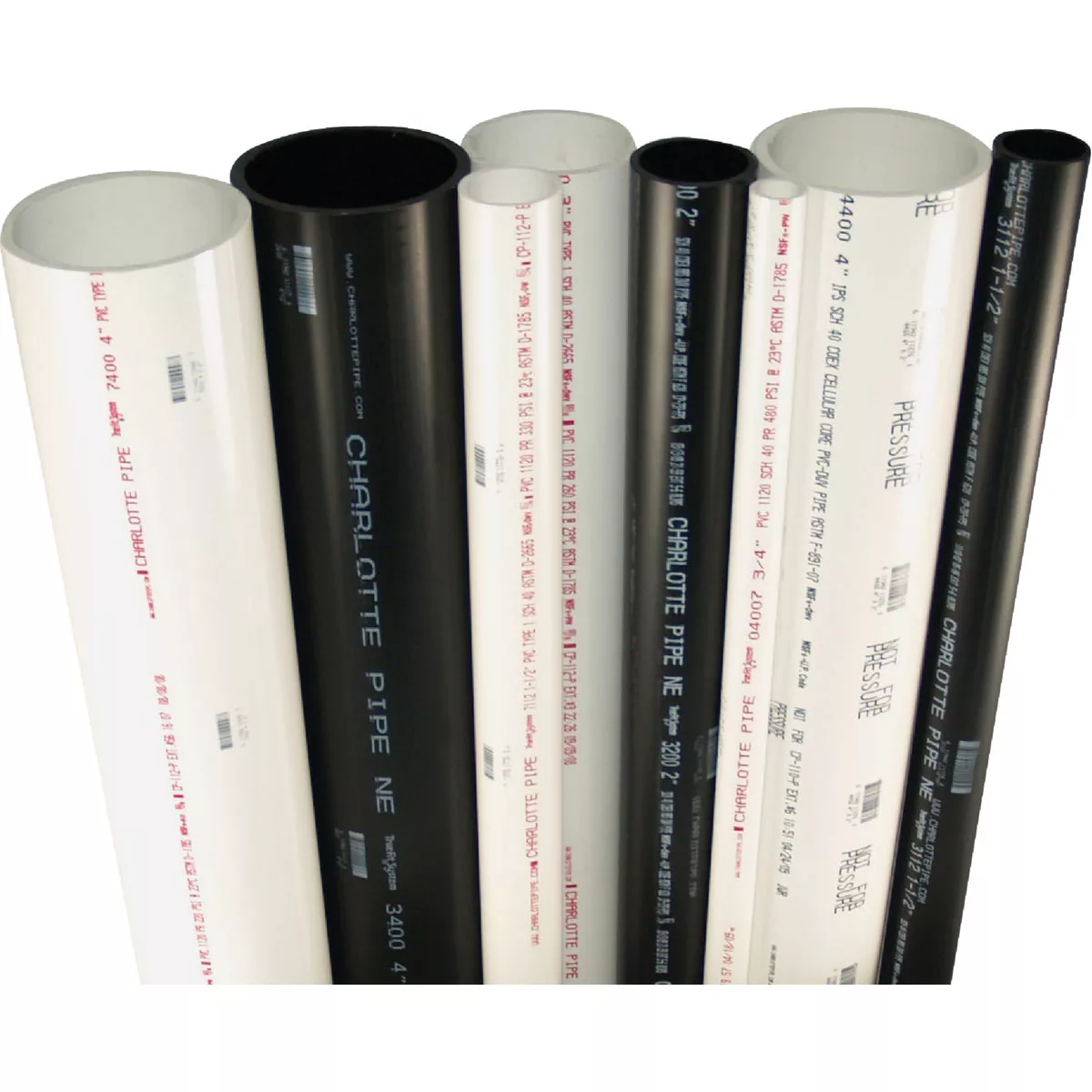 Charlotte Pipe 1-1/4 In. x 10 Ft. Cold Water Schedule 40 PVC Pressure Pipe