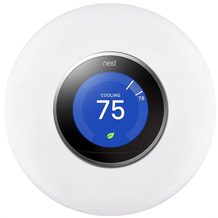 Google Nest Learning Smart Thermostat - 3rd Generation - Stainless Steel T3007ES Bundle with Deco Essentials Wall Mount Plate Cover Kit for Google Nest Thermostat - Image 9