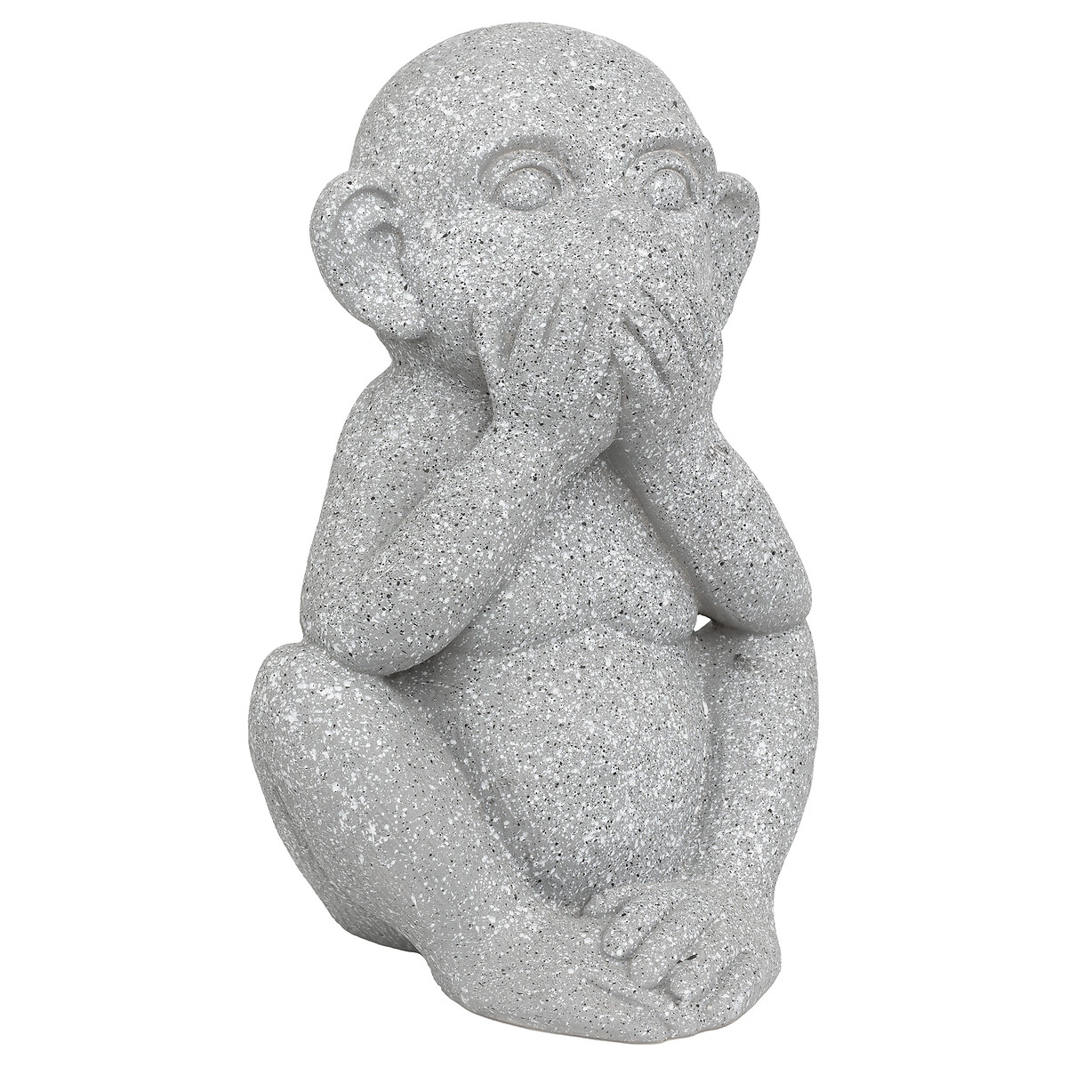 Outdoor monkey statuette "Sohel" Gray, H.42 cm