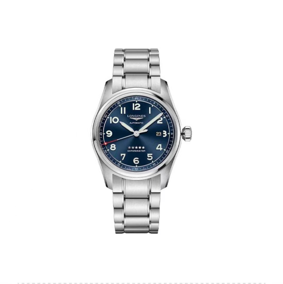 LONGINES Longines Forerunner Series Automatic Mechanical Watch Men's Watch Swiss Watch 40mm Blue Sun Pattern Dial Stainless Steel Strap_3.811.4.93.9(1:1 replica) - Top club