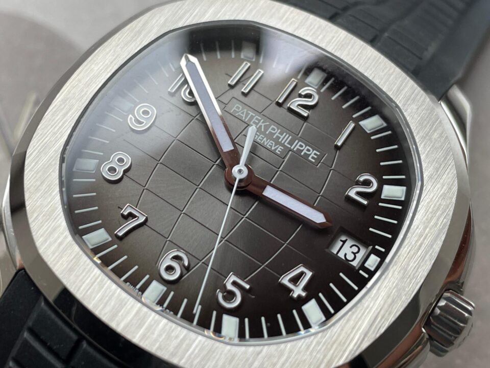 Replica PATEK PHILIPPE Aquanaut 5167 SS 3KF Best Edition Gray Dial on Black Rubber Strap A324 Super Clone V2 - Top club