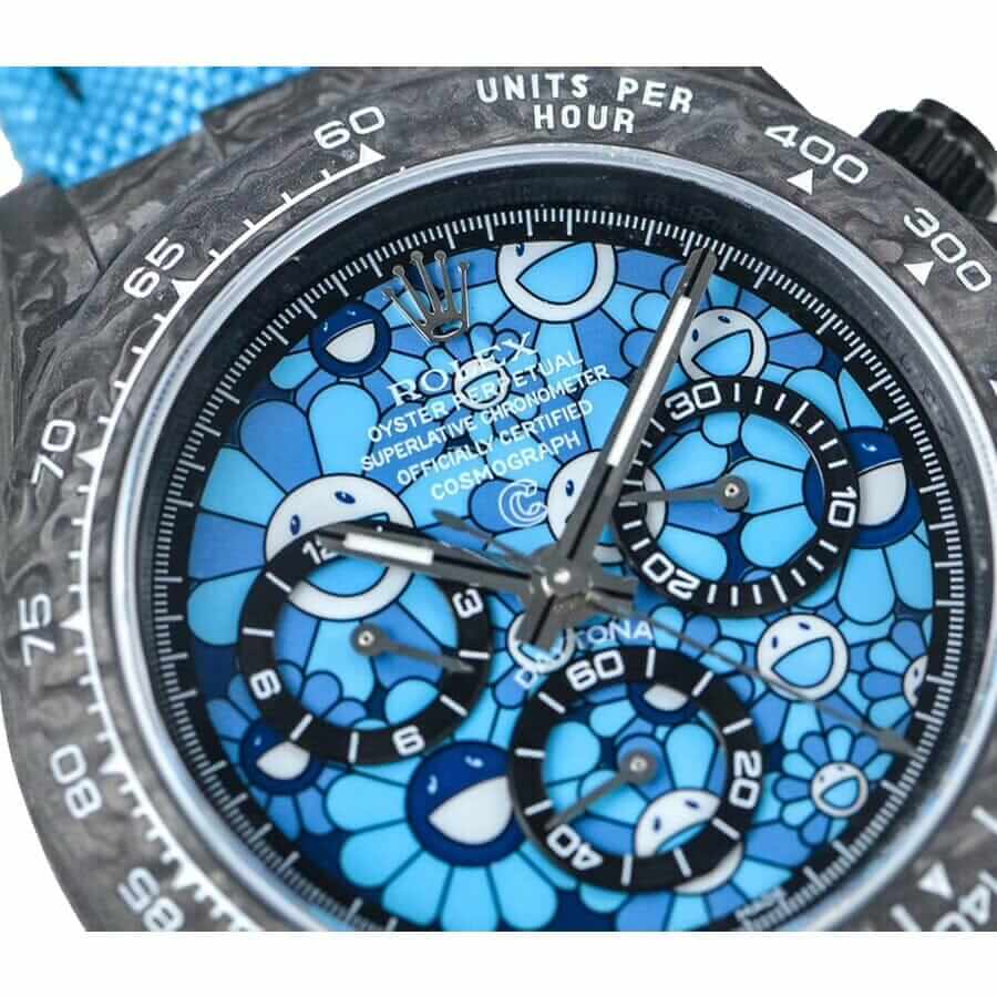 Rolex Daytona Cosmograph Blue Sun Flower Pattern Dial Replica - Top club