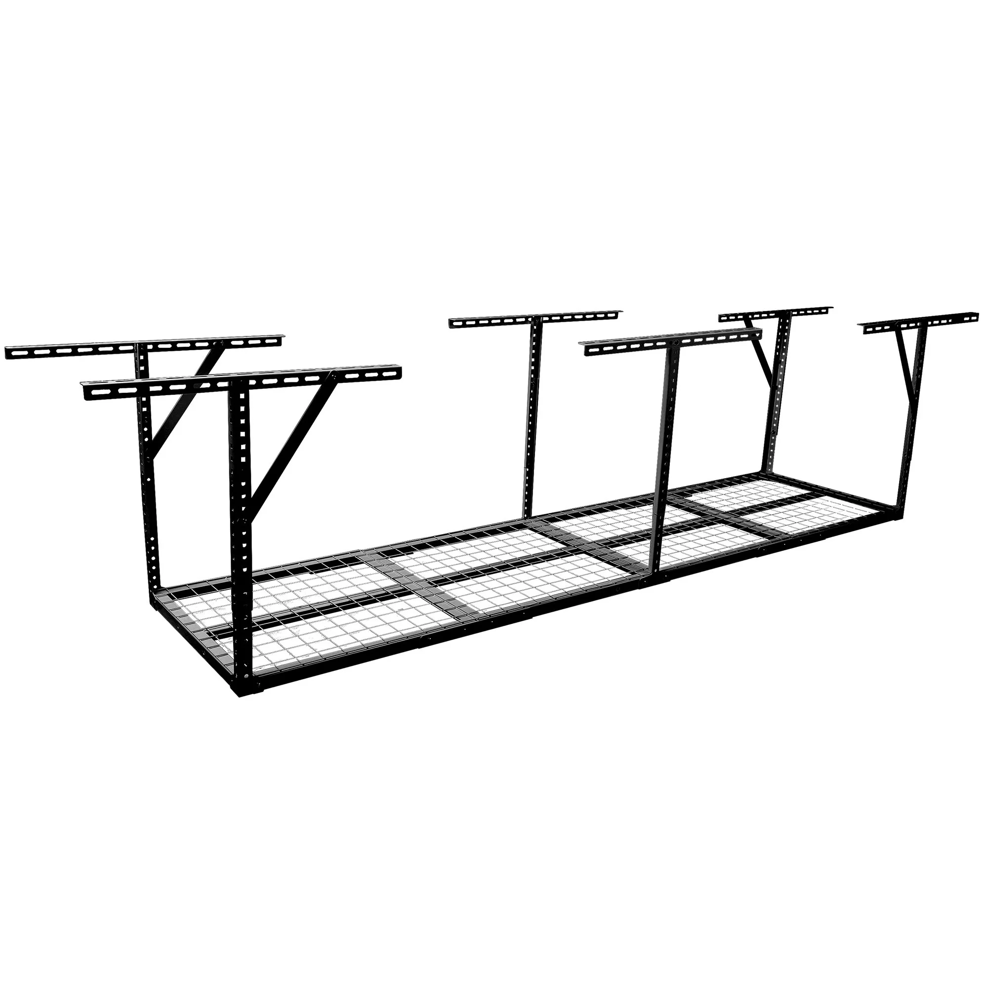 2x8FT Overhead Garage Storage Rack,Adjustable Storage Organization System,Heavy Duty Metal Garage Ceiling Storage Racks,450lbs Weight Capacity - Image 6