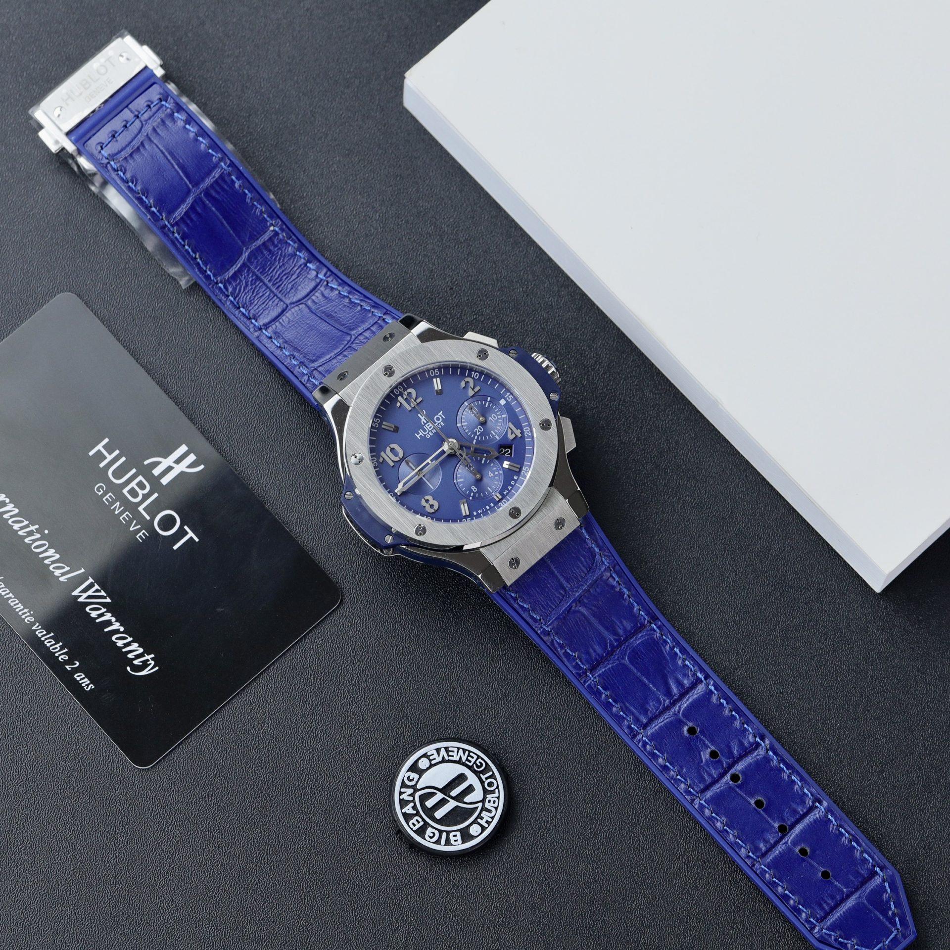 Hublot Clone Watch Big Bang Chronograph Blue Dial 44mm - Elite Watch Atelier