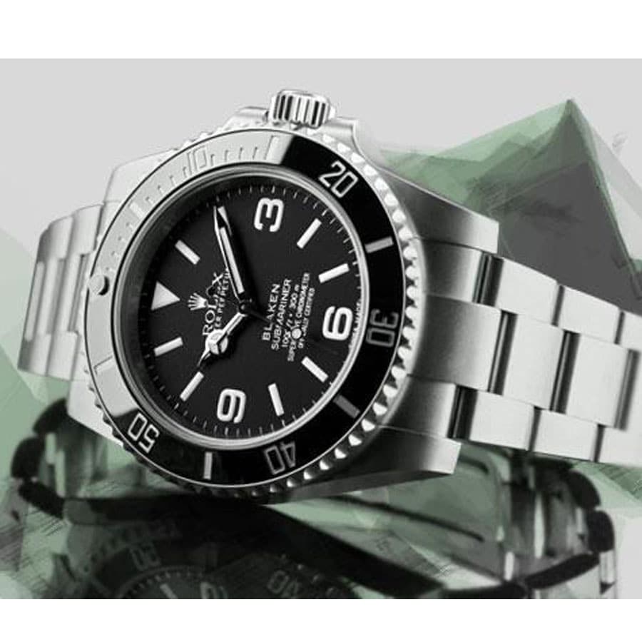 Rolex Submariner 6190 Blaken Black Dial Replica - Top club