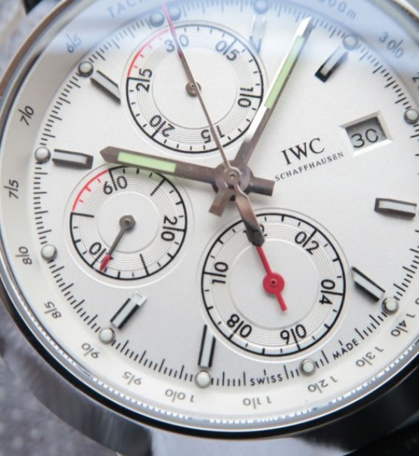 Replica IWC Ingenieur Chrono IW380701 White Dial Leather Strap - Top club