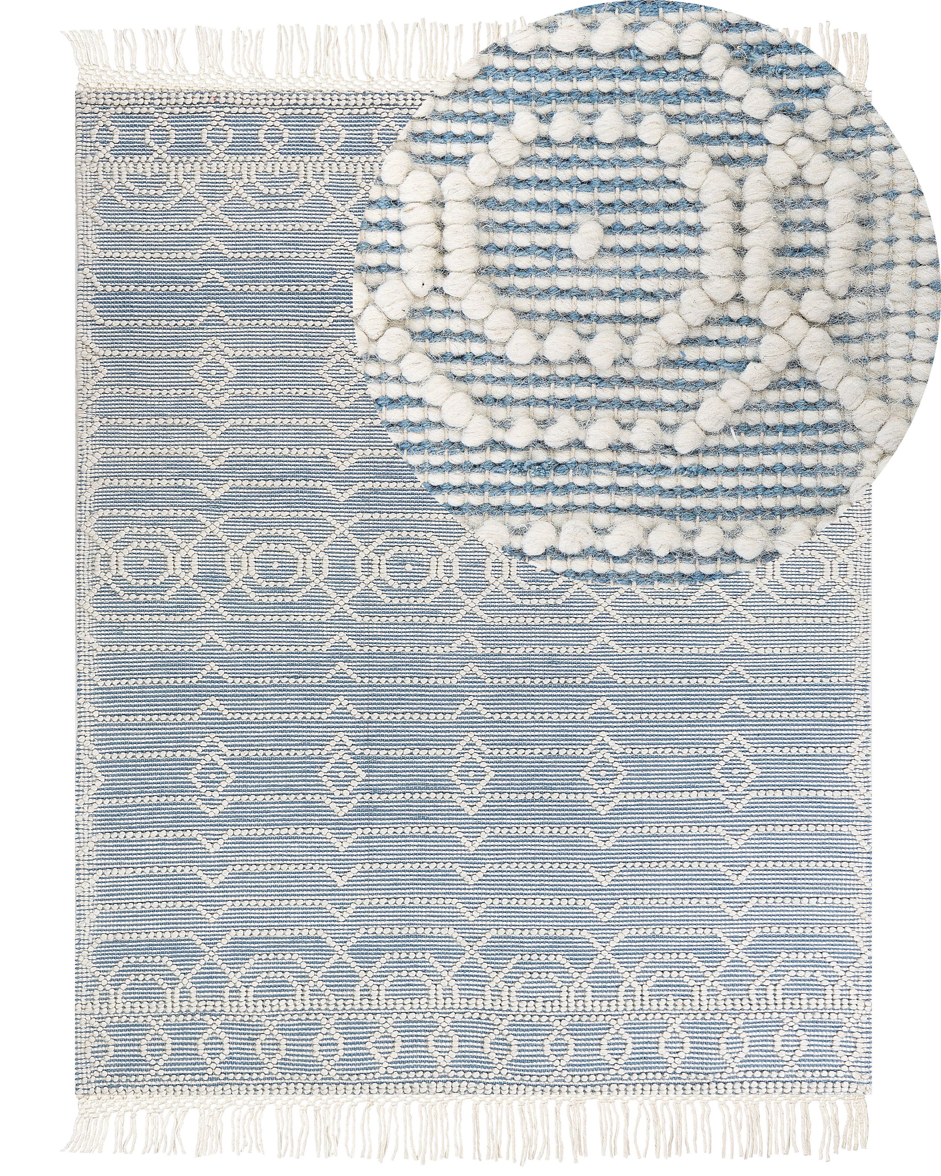 Rug ORHANELI Blue 160 x 230 cm Wool