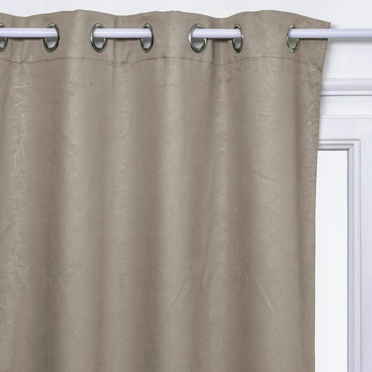 Blackout curtain "Leaves" Beige, 140x260 cm