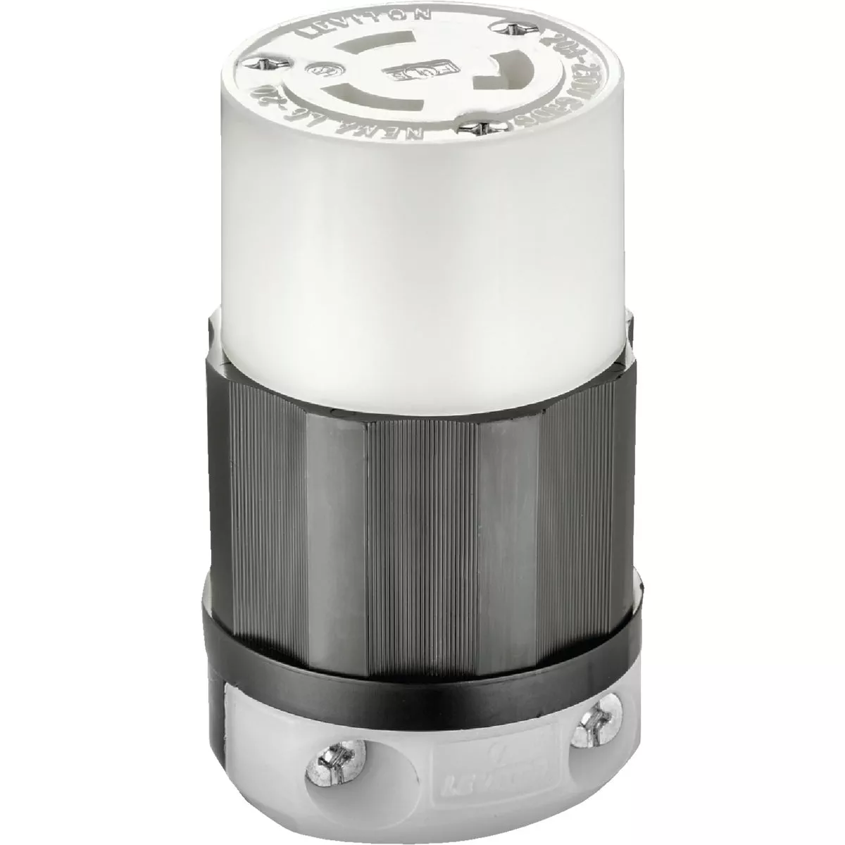 Leviton 20A 250V 3-Wire 2-Pole Industrial Grade L6-20R Locking Cord Connector