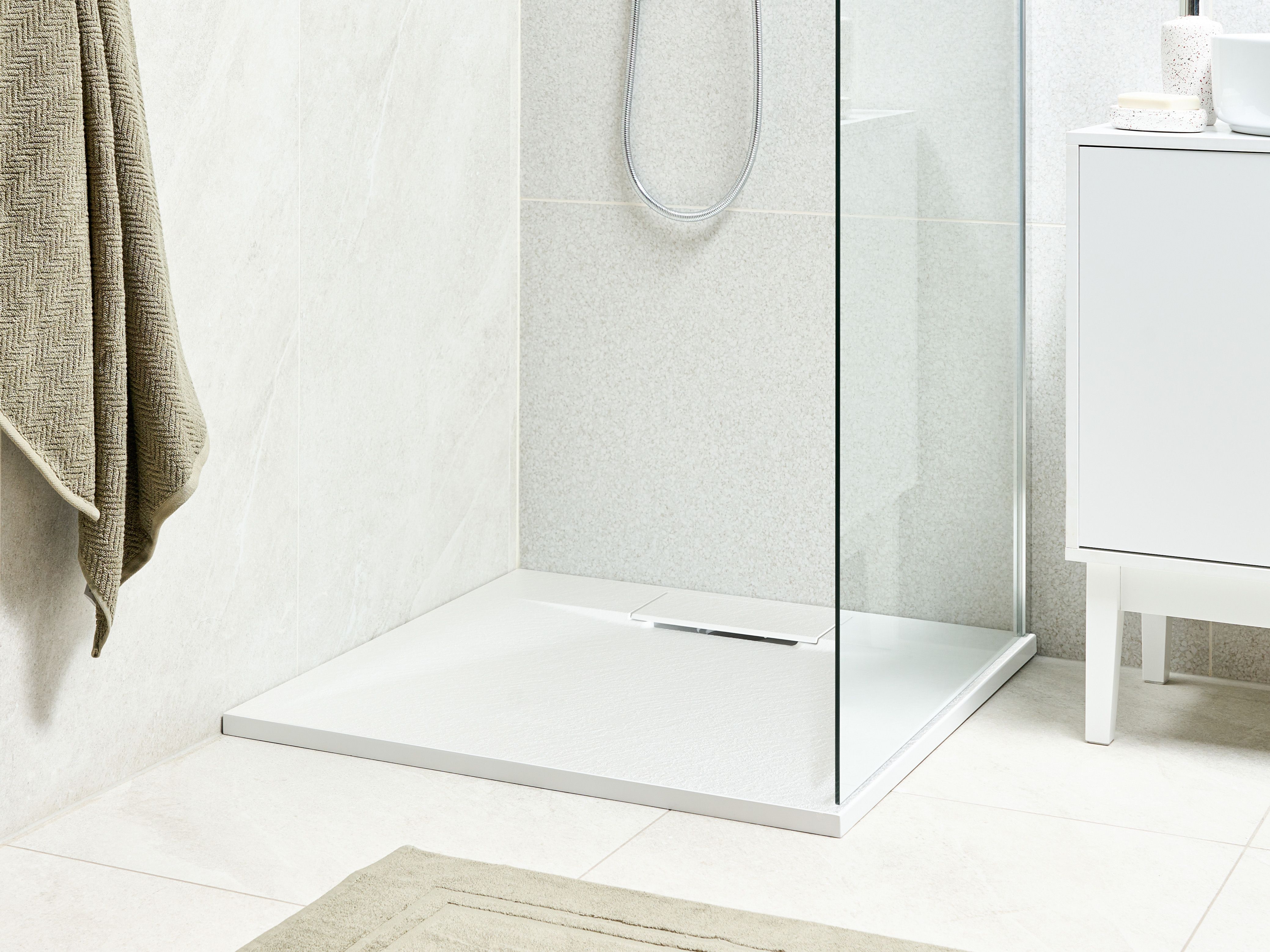 Shower Tray AZZURRO 800 x 800 x 30 mm White
