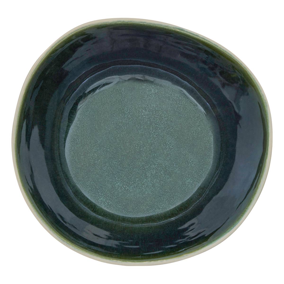 Deep plate "Wonja" Earthenware, D.18.8 cm, Green